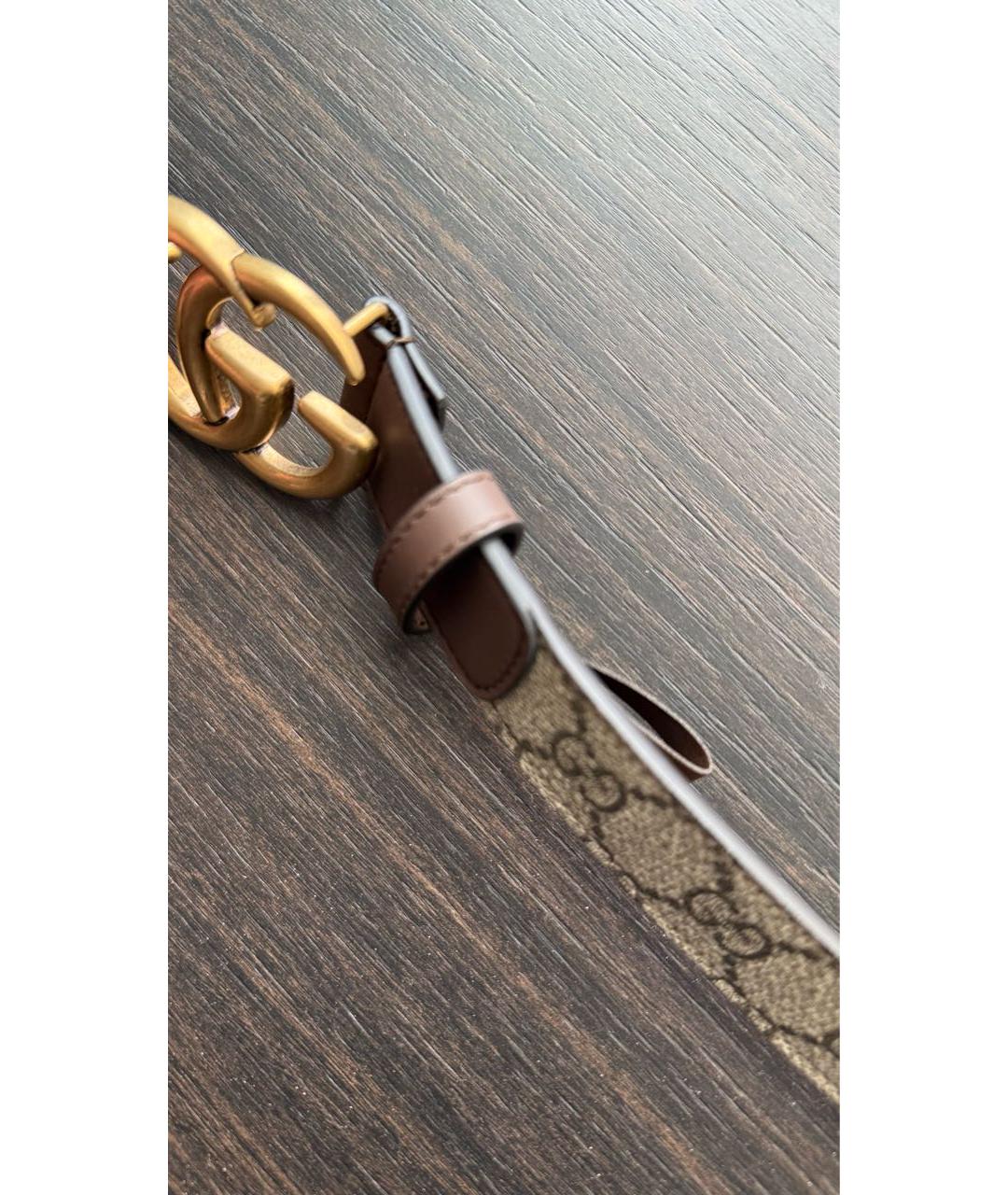 GUCCI Коричневый кожаный ремень, фото 2