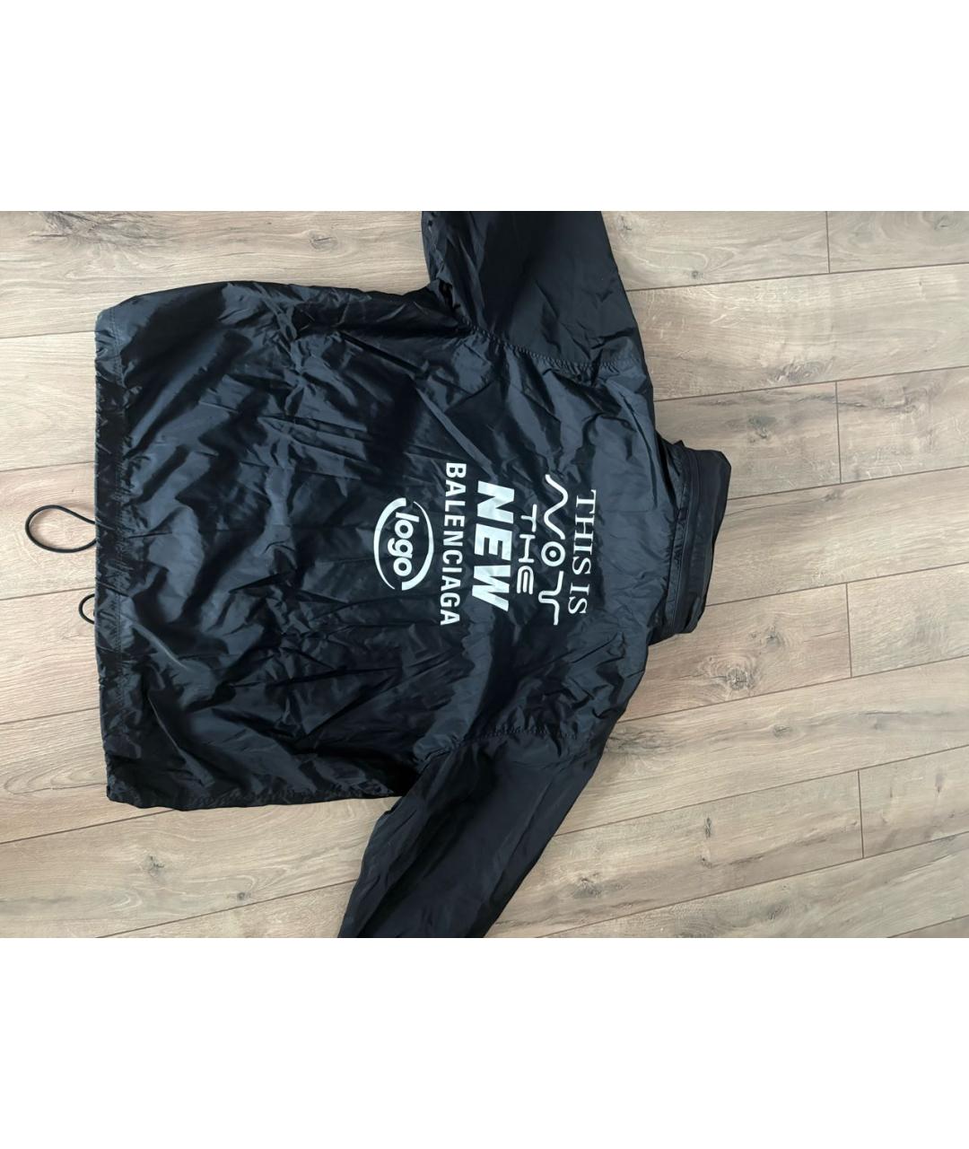 BALENCIAGA Черная полиамидовая парка, фото 2