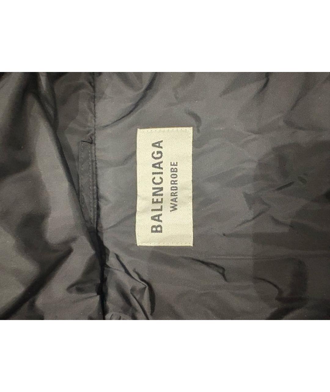 BALENCIAGA Черная полиамидовая парка, фото 3