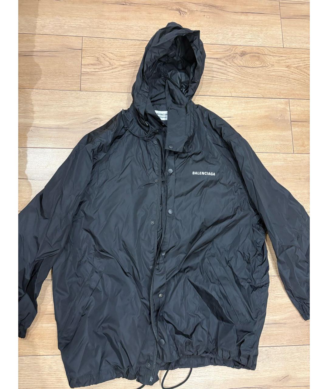 BALENCIAGA Черная полиамидовая парка, фото 4