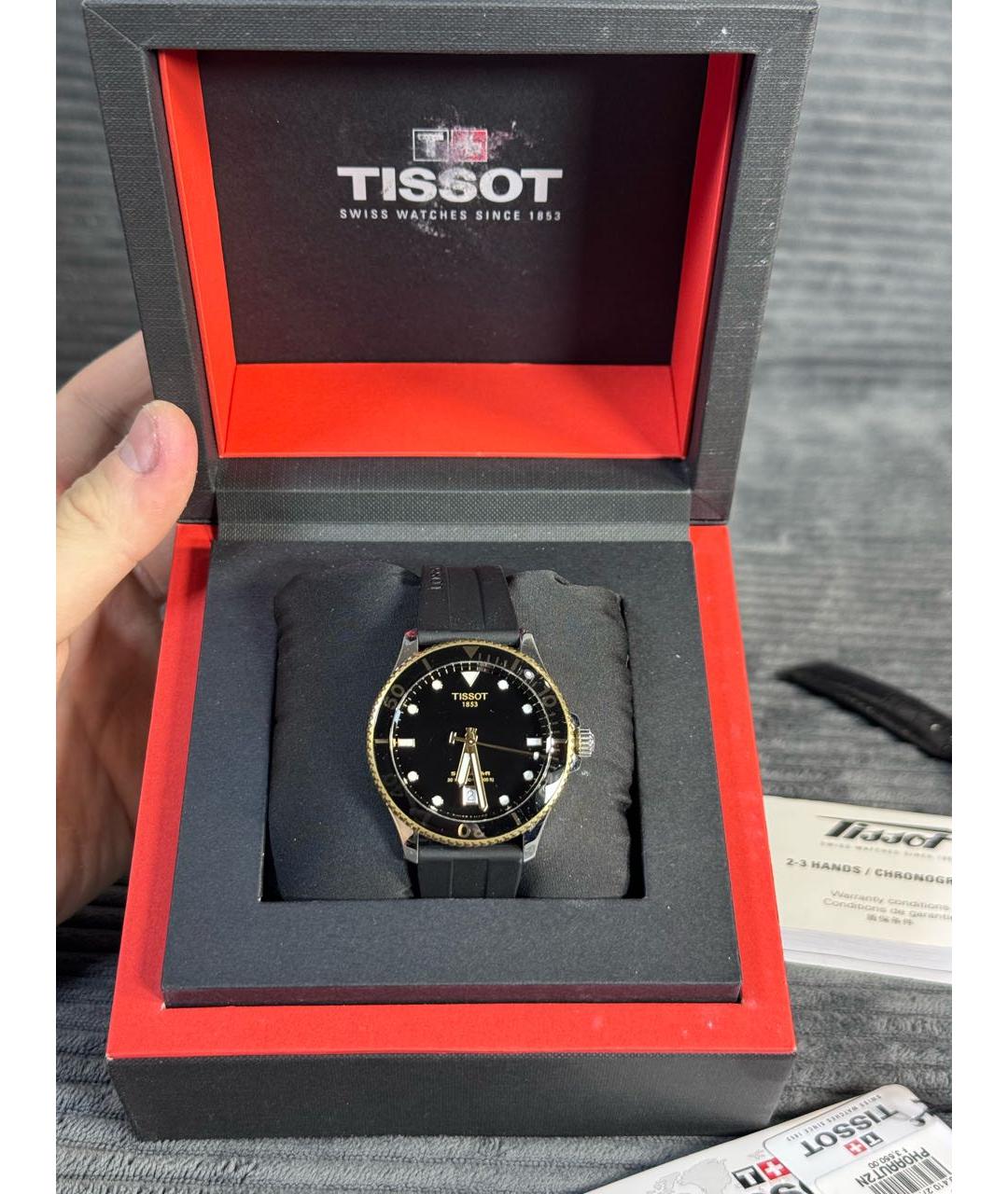 TISSOT Серые часы, фото 2