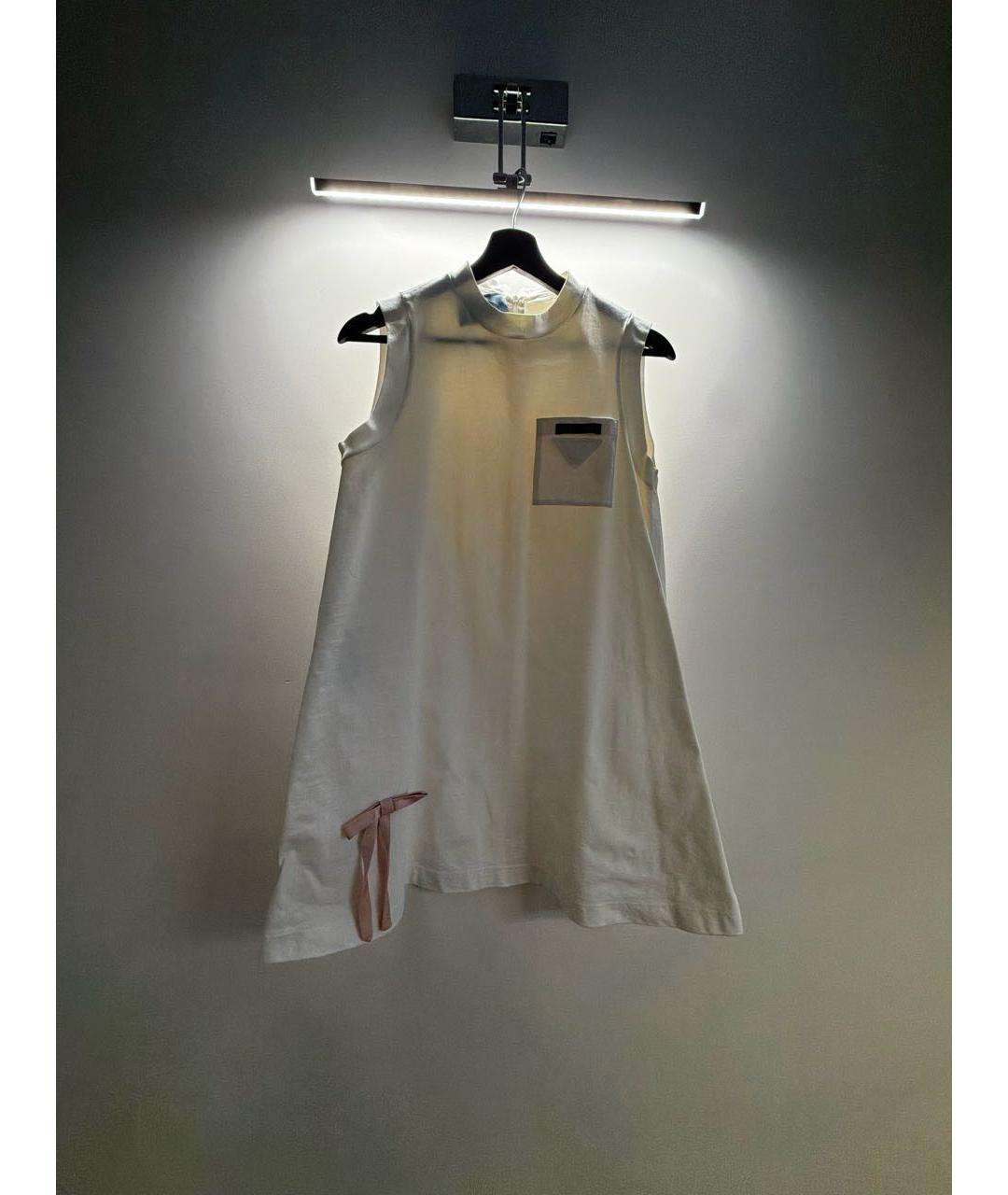PRADA Бежевое хлопковое платье, фото 5