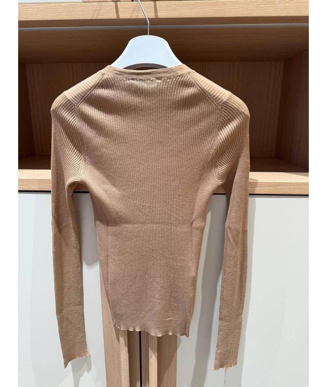 MIU MIU Бежевый кашемировый джемпер / свитер, фото 2