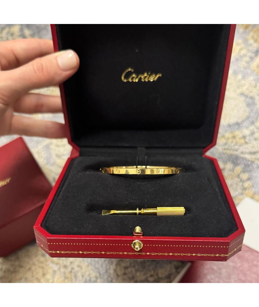 CARTIER Желтый браслет из желтого золота, фото 6