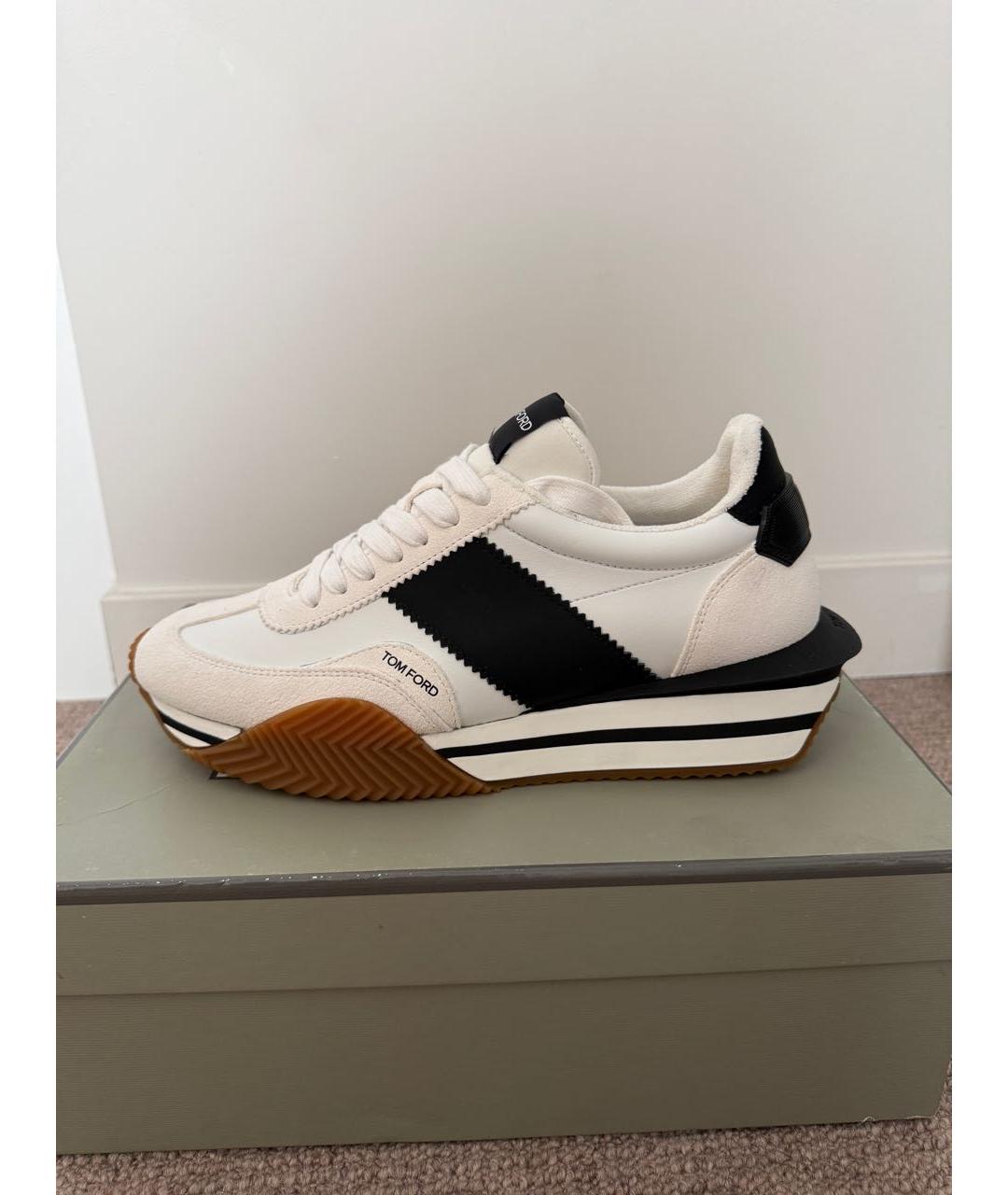 TOM FORD Мульти кожаные низкие кроссовки / кеды, фото 8