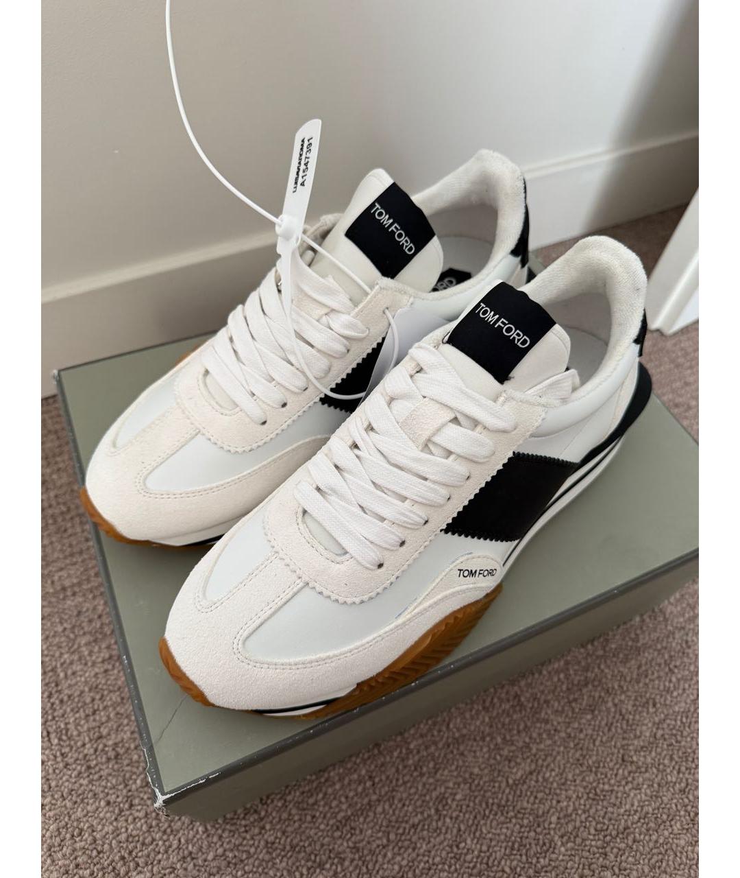 TOM FORD Мульти кожаные низкие кроссовки / кеды, фото 7