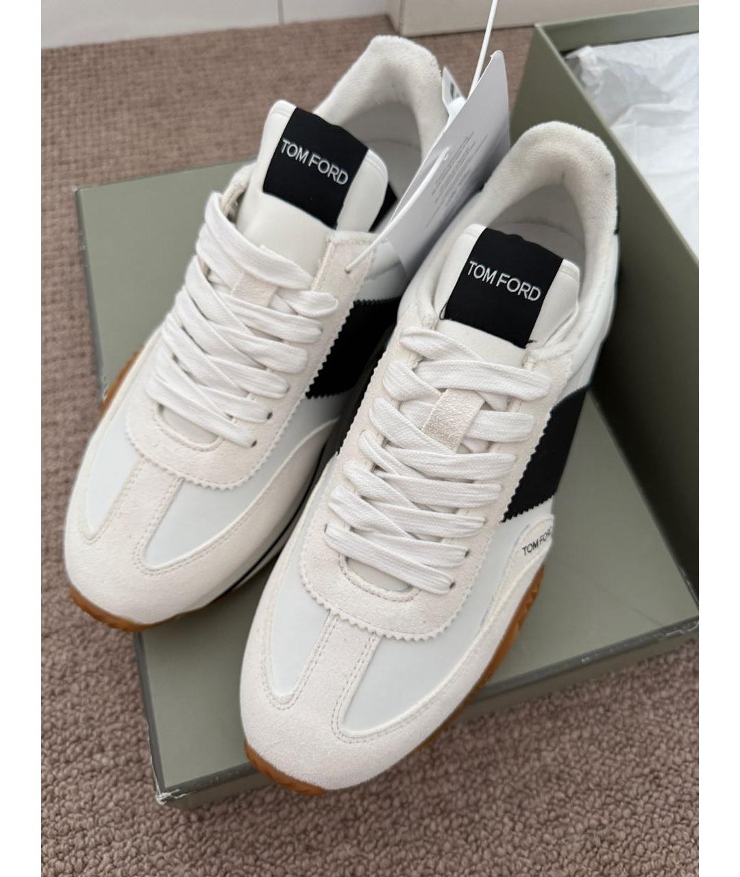 TOM FORD Мульти кожаные низкие кроссовки / кеды, фото 3