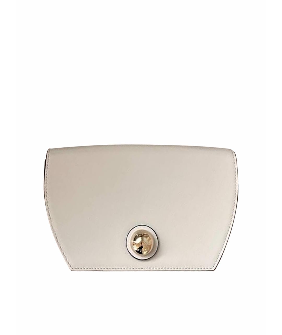 FURLA Белая кожаная сумка через плечо, фото 1