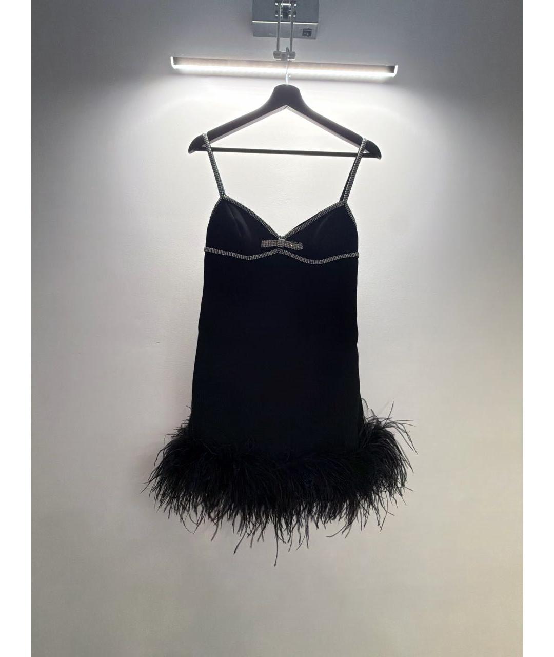 SELF-PORTRAIT Черное полиэстеровое вечернее платье, фото 5