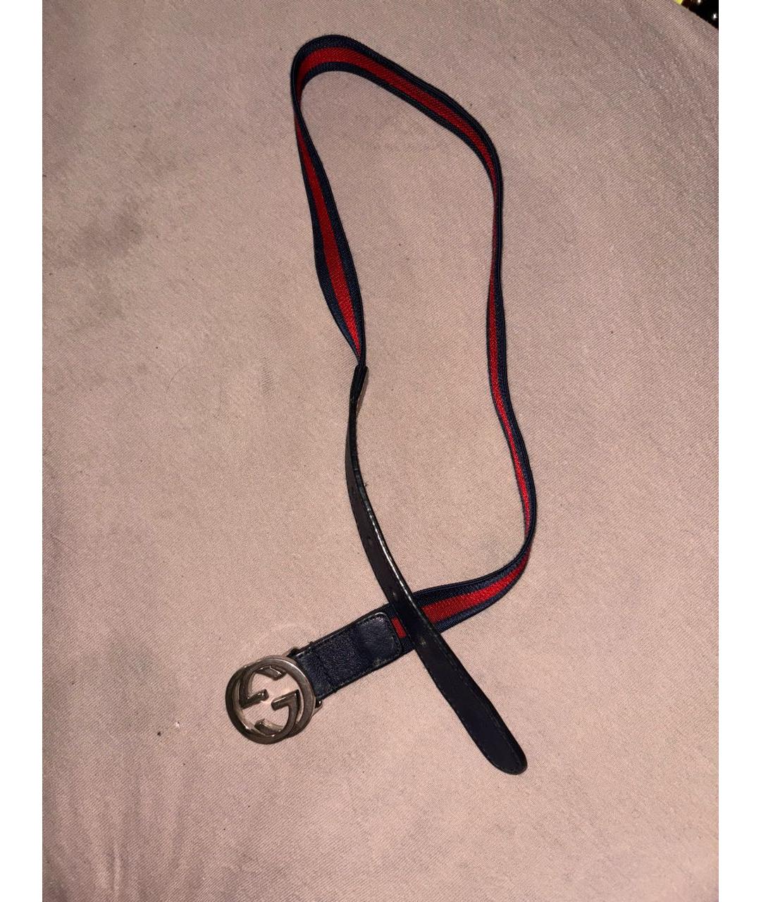 GUCCI KIDS Темно-синий пояс/ремень, фото 4