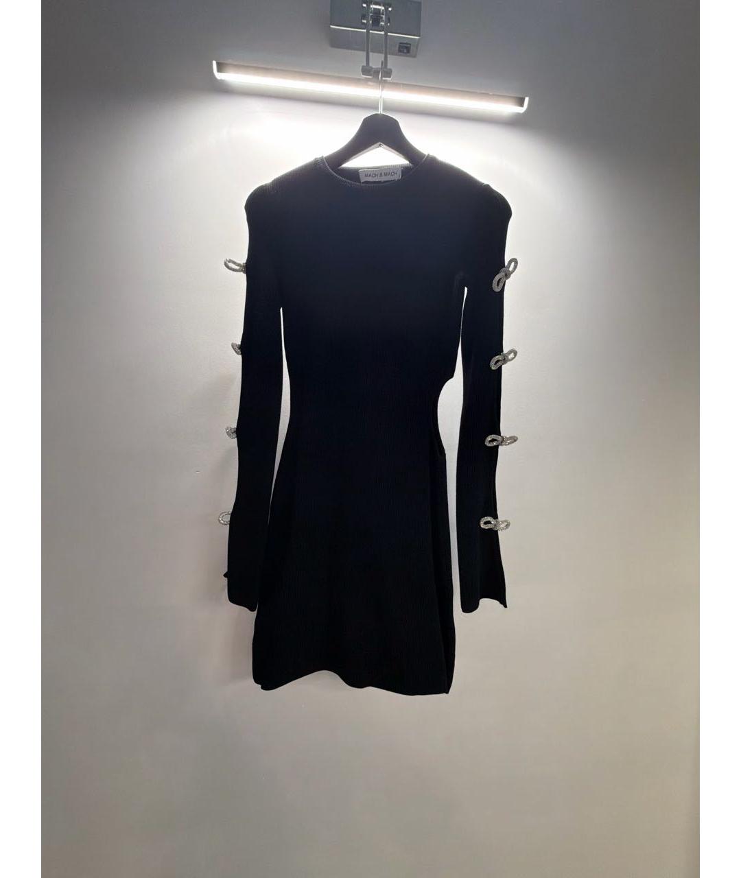 MACH&MACH Черное вискозное вечернее платье, фото 5