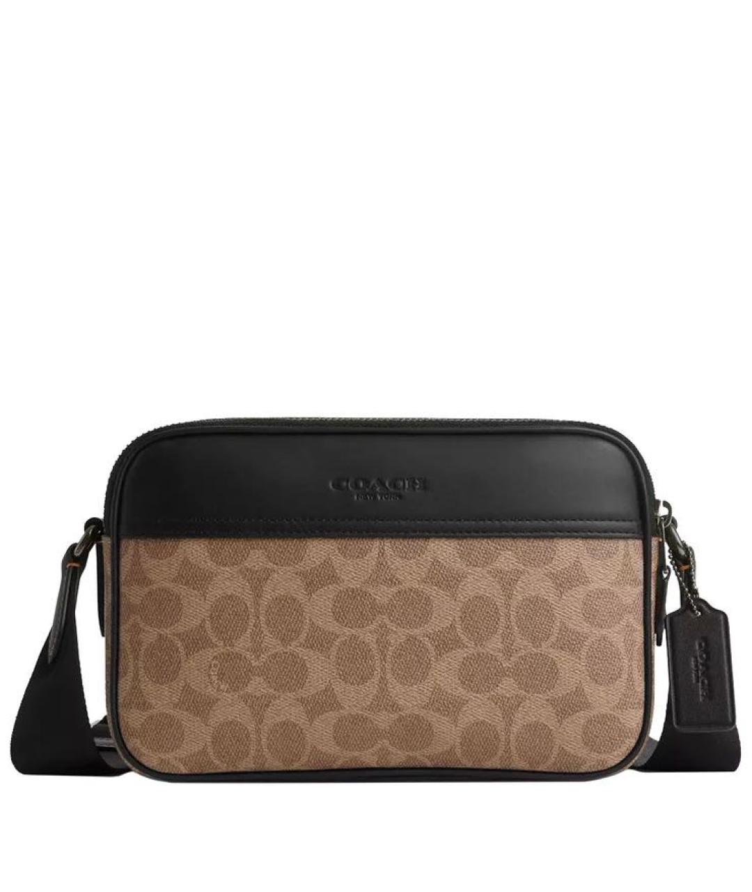 COACH Коричневая сумка на плечо, фото 9