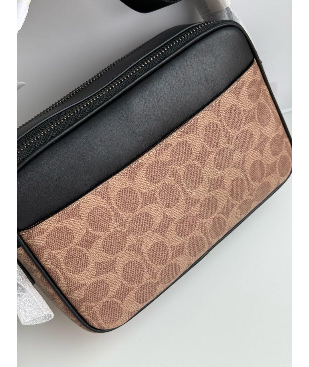 COACH Коричневая сумка на плечо, фото 3