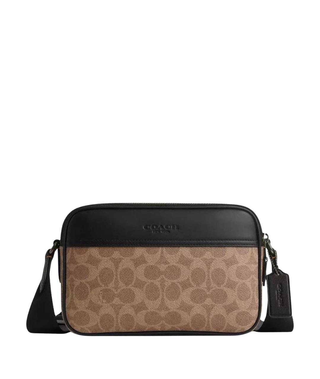 COACH Коричневая сумка на плечо, фото 1