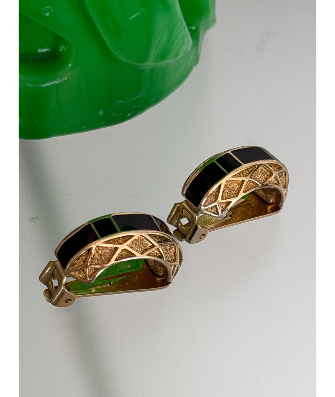 BALENCIAGA Золотые позолоченные клипсы, фото 2