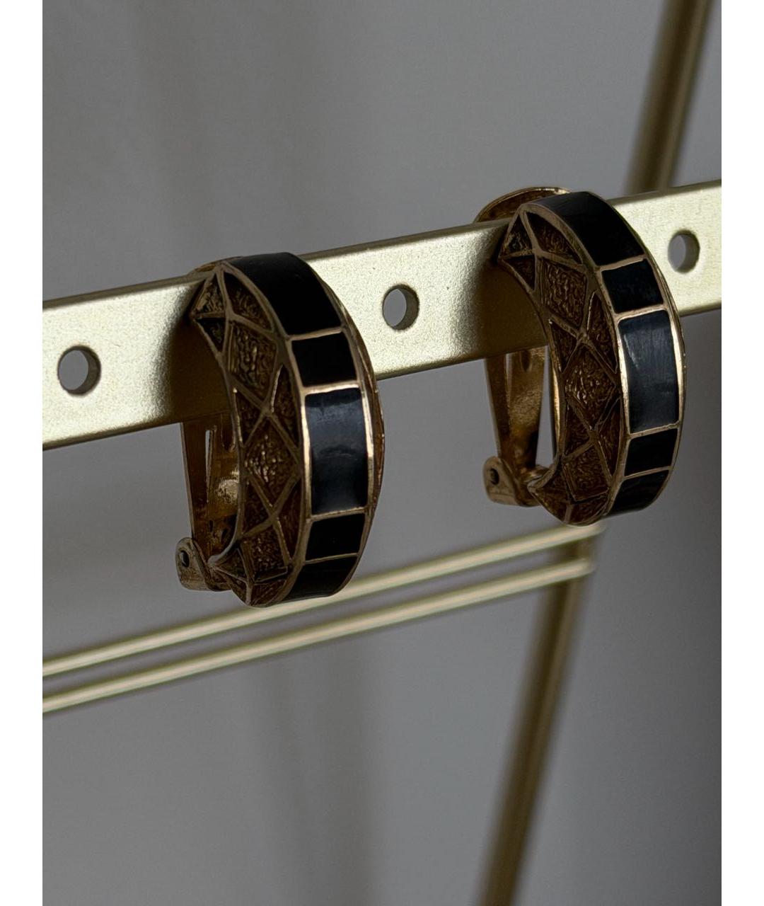 BALENCIAGA Золотые позолоченные клипсы, фото 3