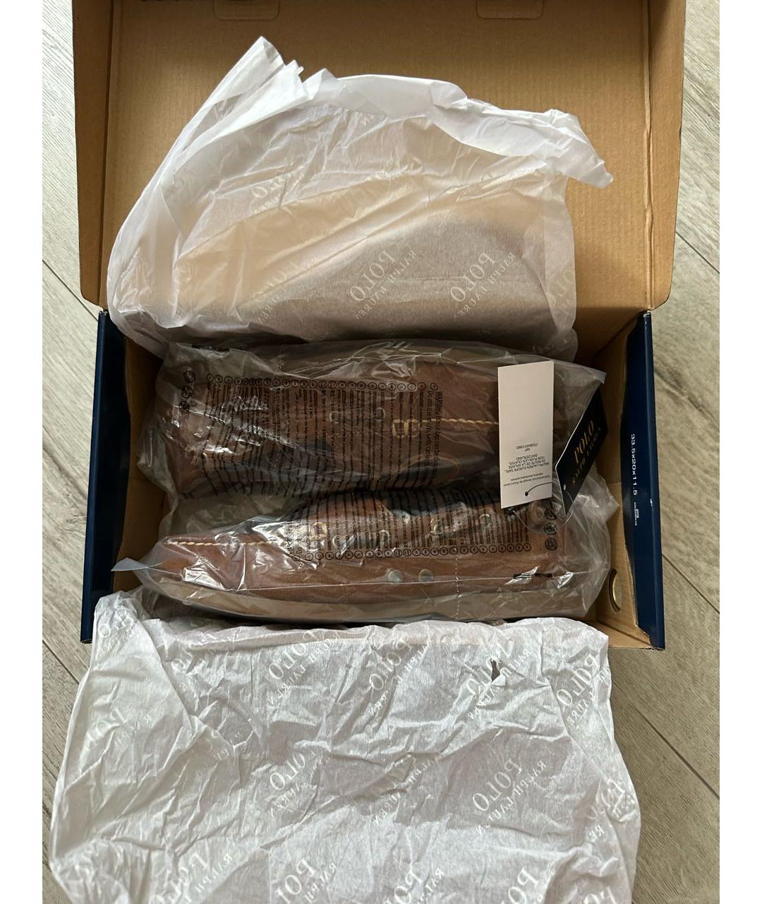 POLO RALPH LAUREN Коричневые замшевые мокасины, фото 3