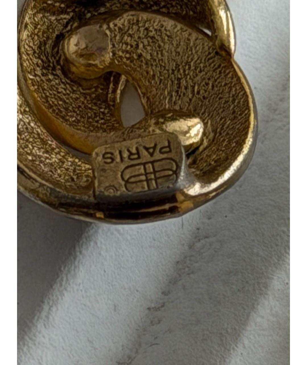 BALENCIAGA Синие металлические клипсы, фото 2