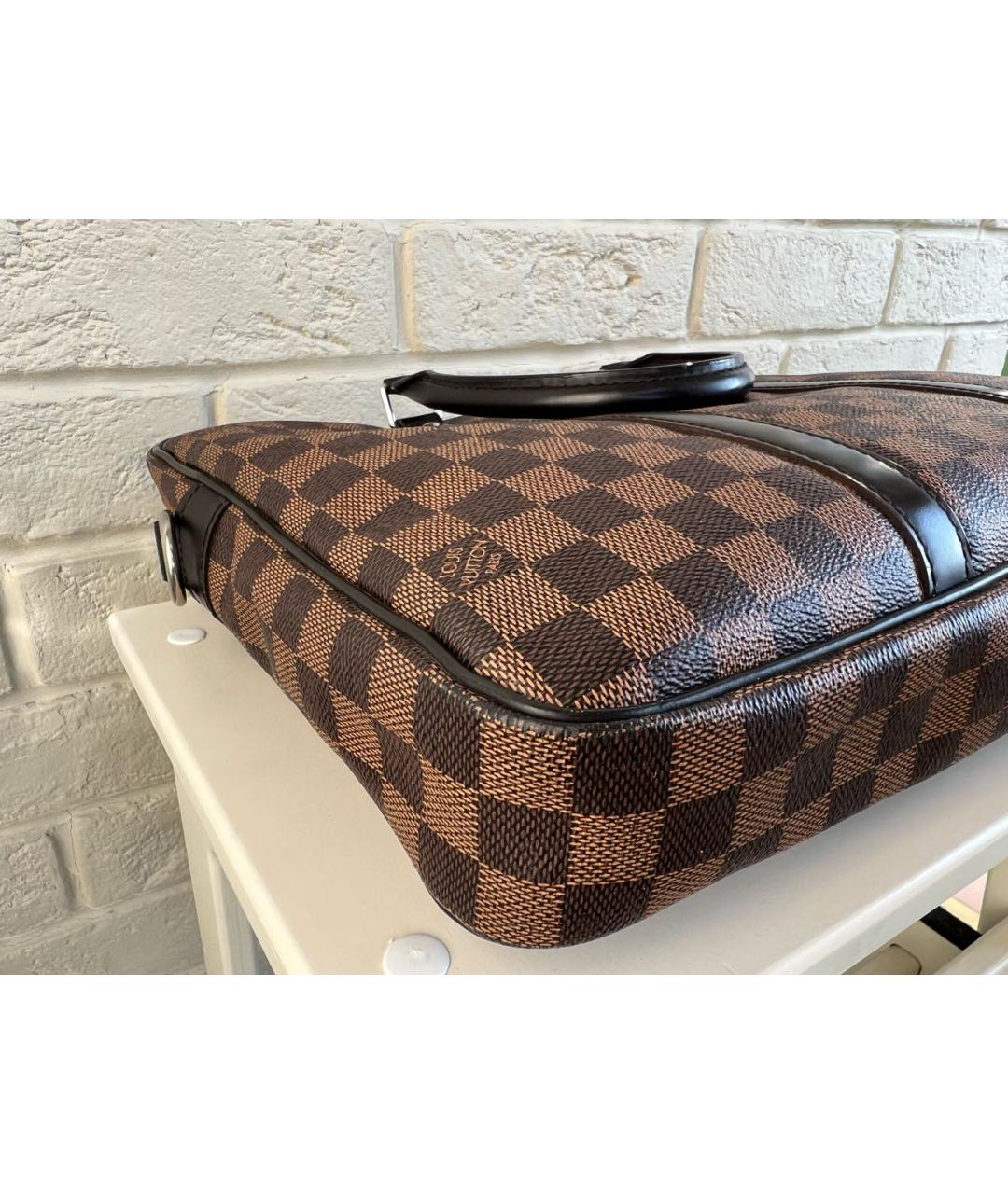 LOUIS VUITTON Коричневый портфель, фото 6