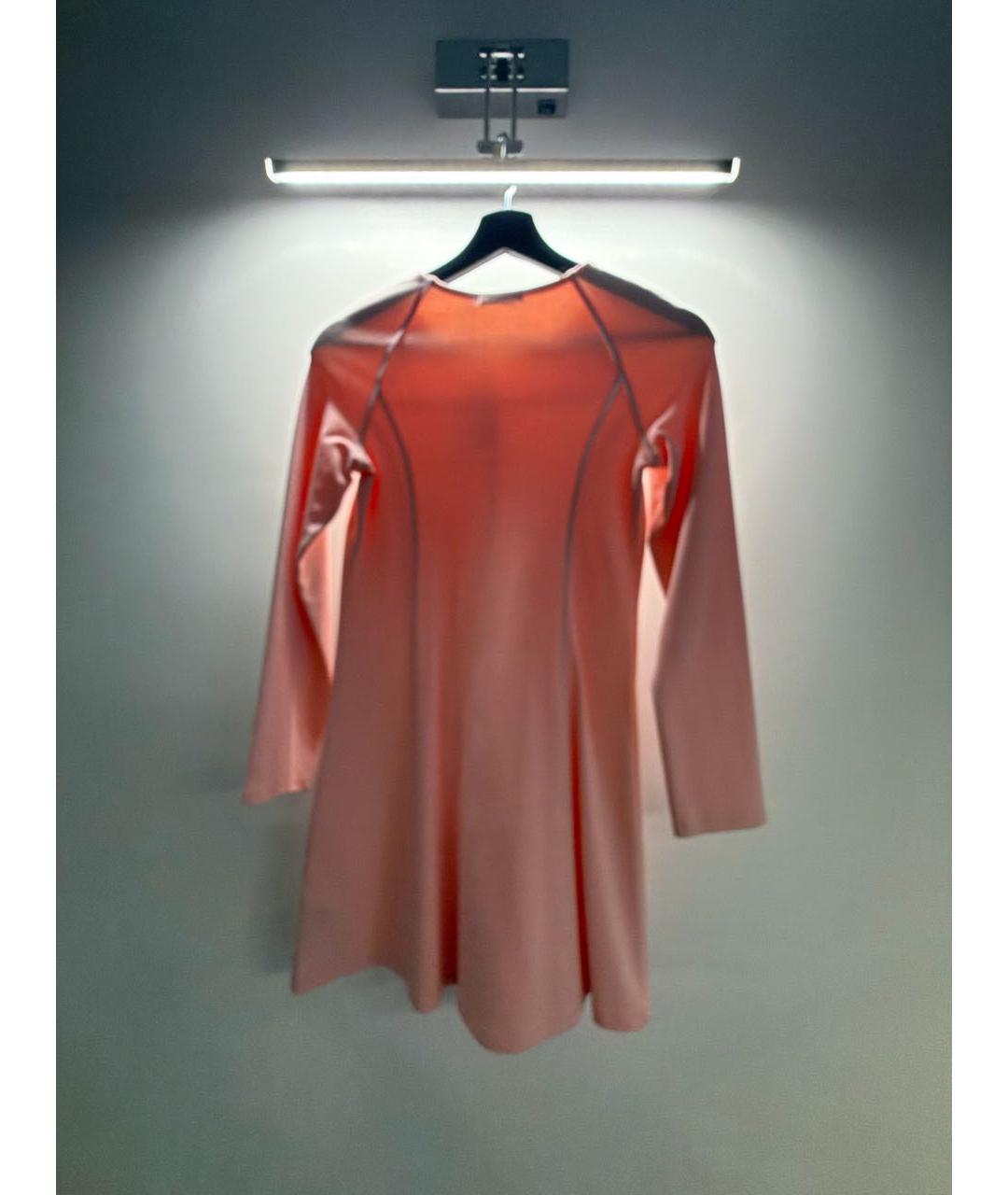 CALVIN KLEIN Розовое хлопковое повседневное платье, фото 2