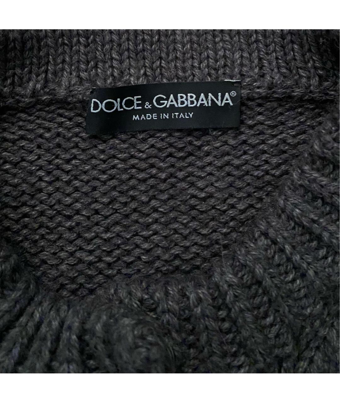 DOLCE&GABBANA Антрацитовый кардиган, фото 3