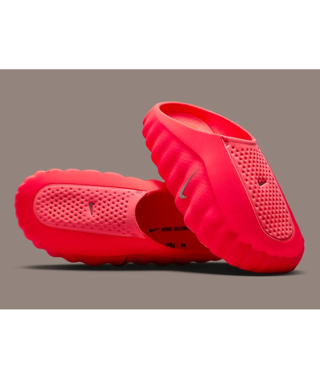 NIKE Красные резиновые мюли, фото 3