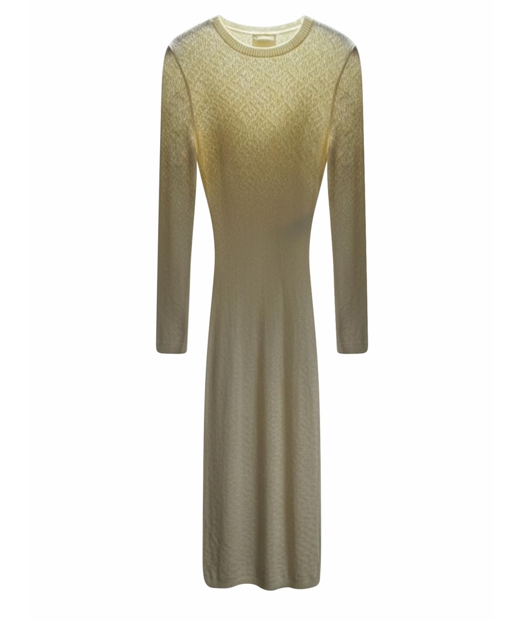 FENDI Бежевое хлопковое платье, фото 1