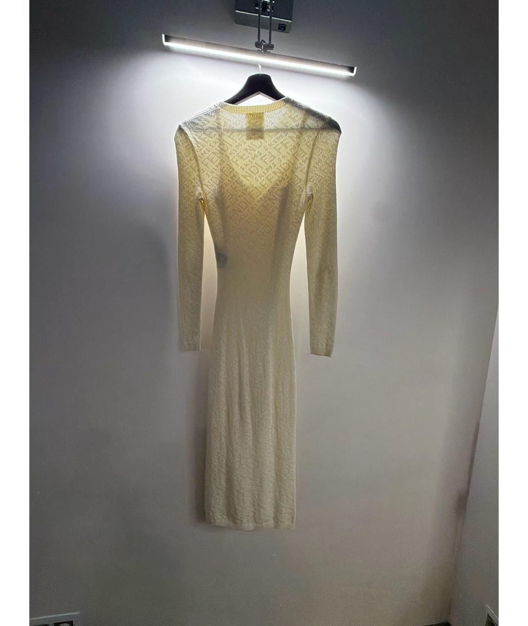 FENDI Бежевое хлопковое платье, фото 2