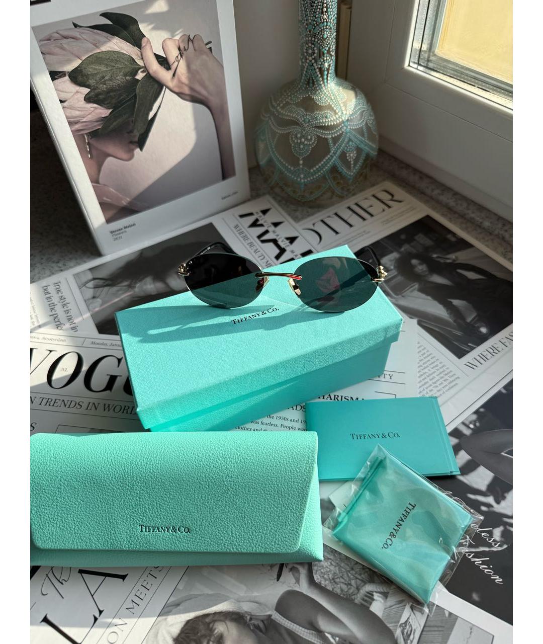 TIFFANY&CO Черные солнцезащитные очки, фото 4