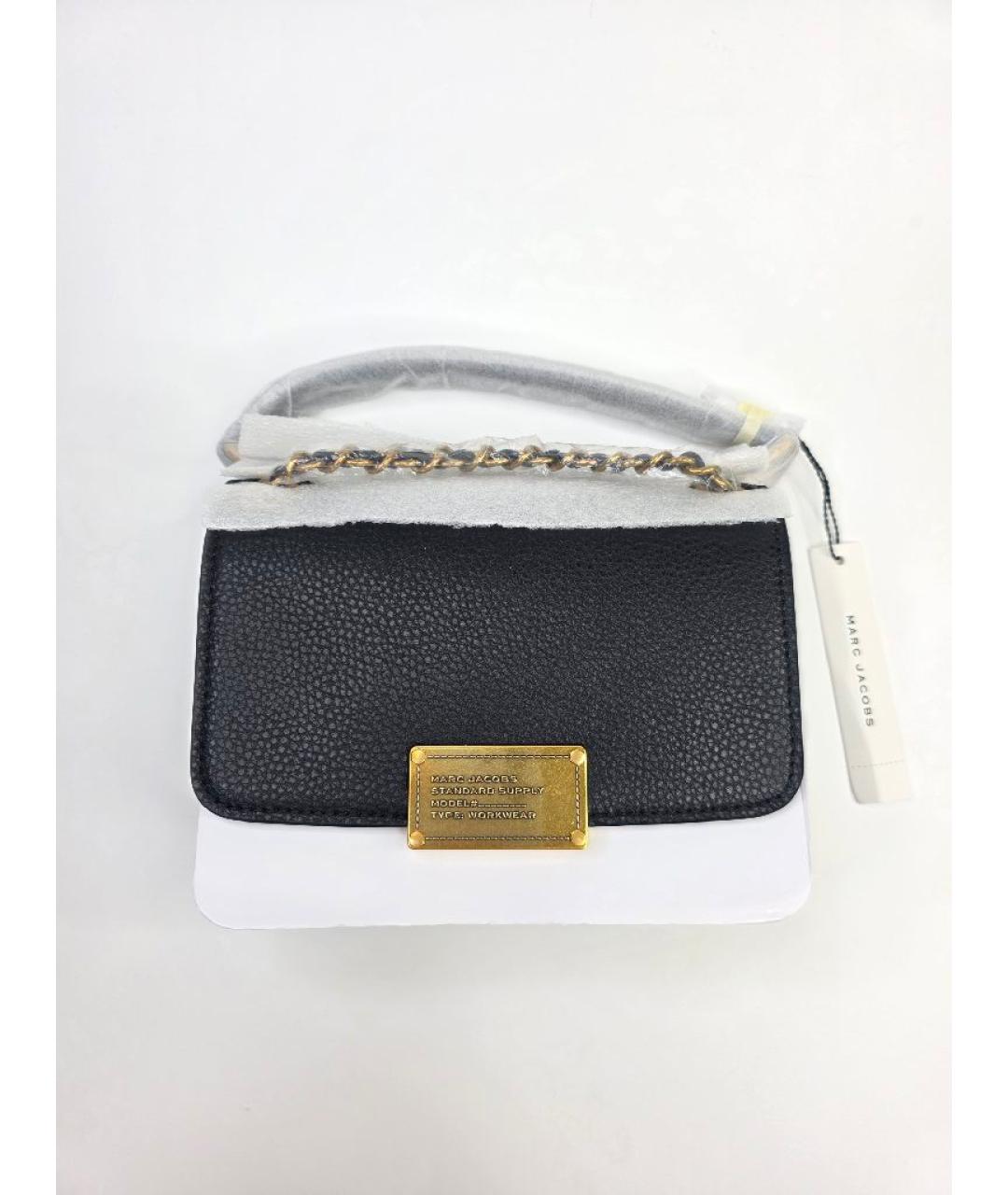 MARC JACOBS Черная кожаная сумка через плечо, фото 5