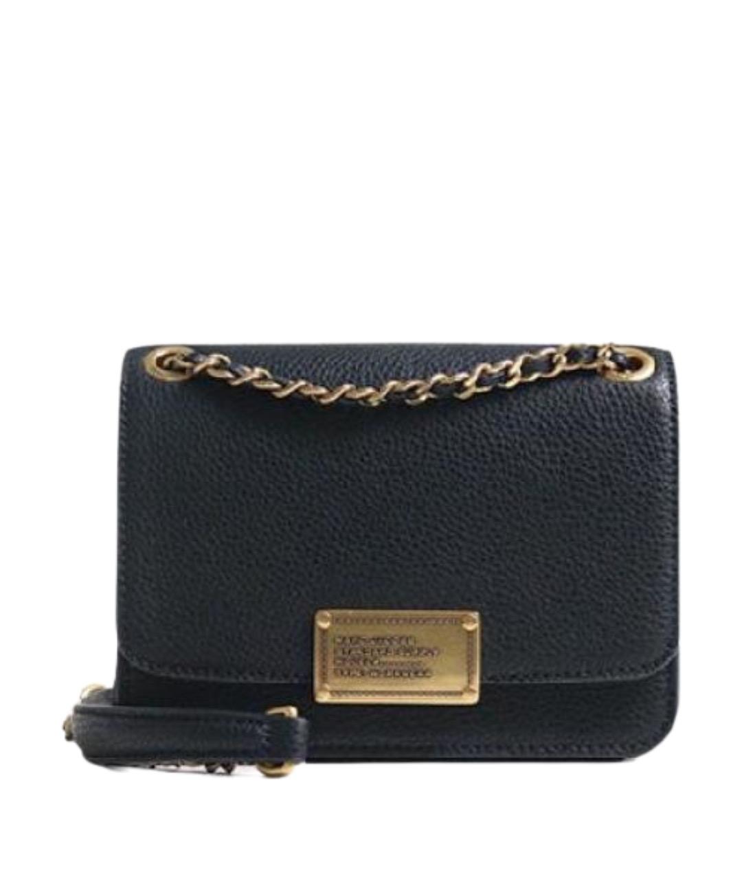 MARC JACOBS Черная кожаная сумка через плечо, фото 1