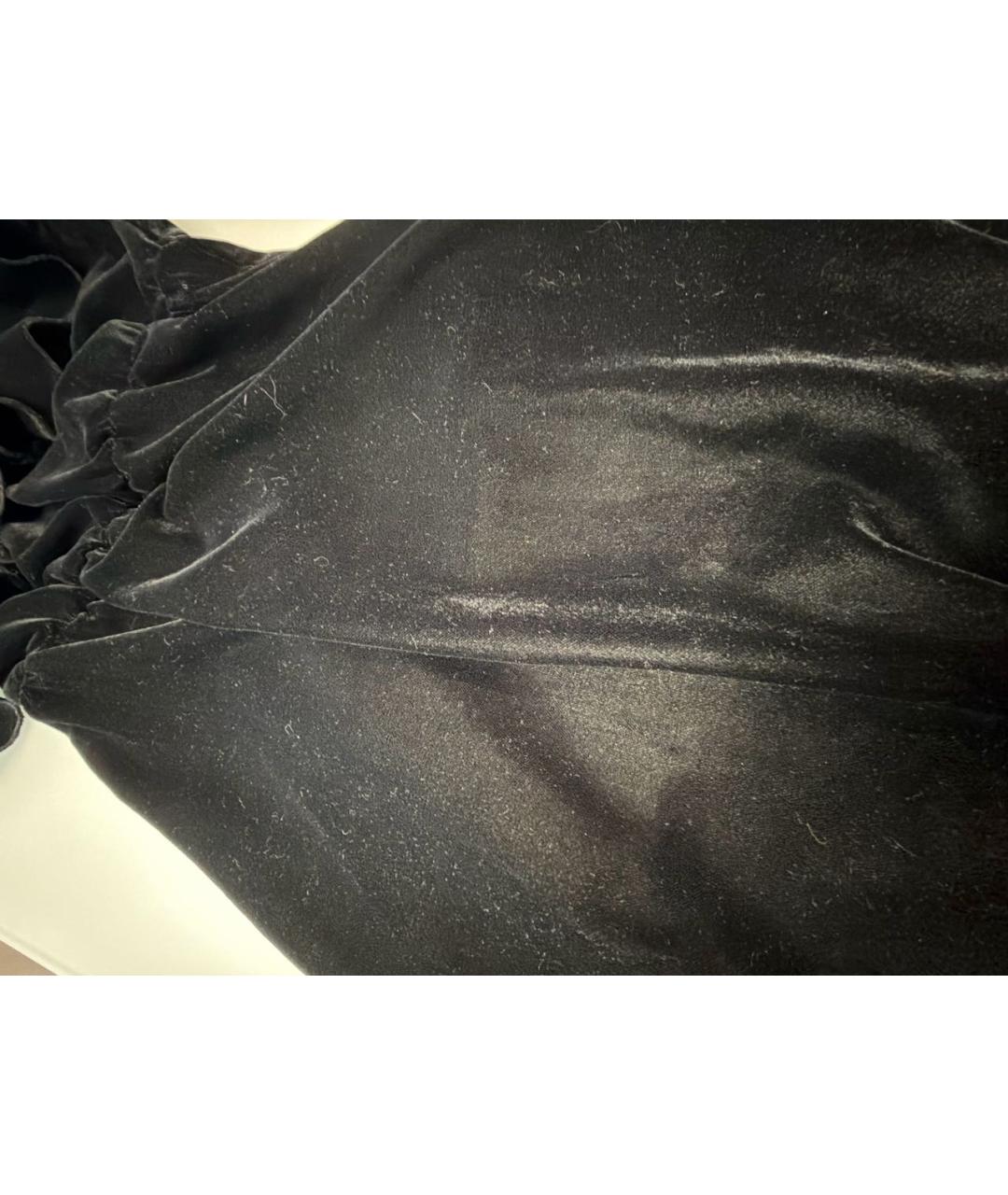 BLUGIRL Черное велюровое вечернее платье, фото 4