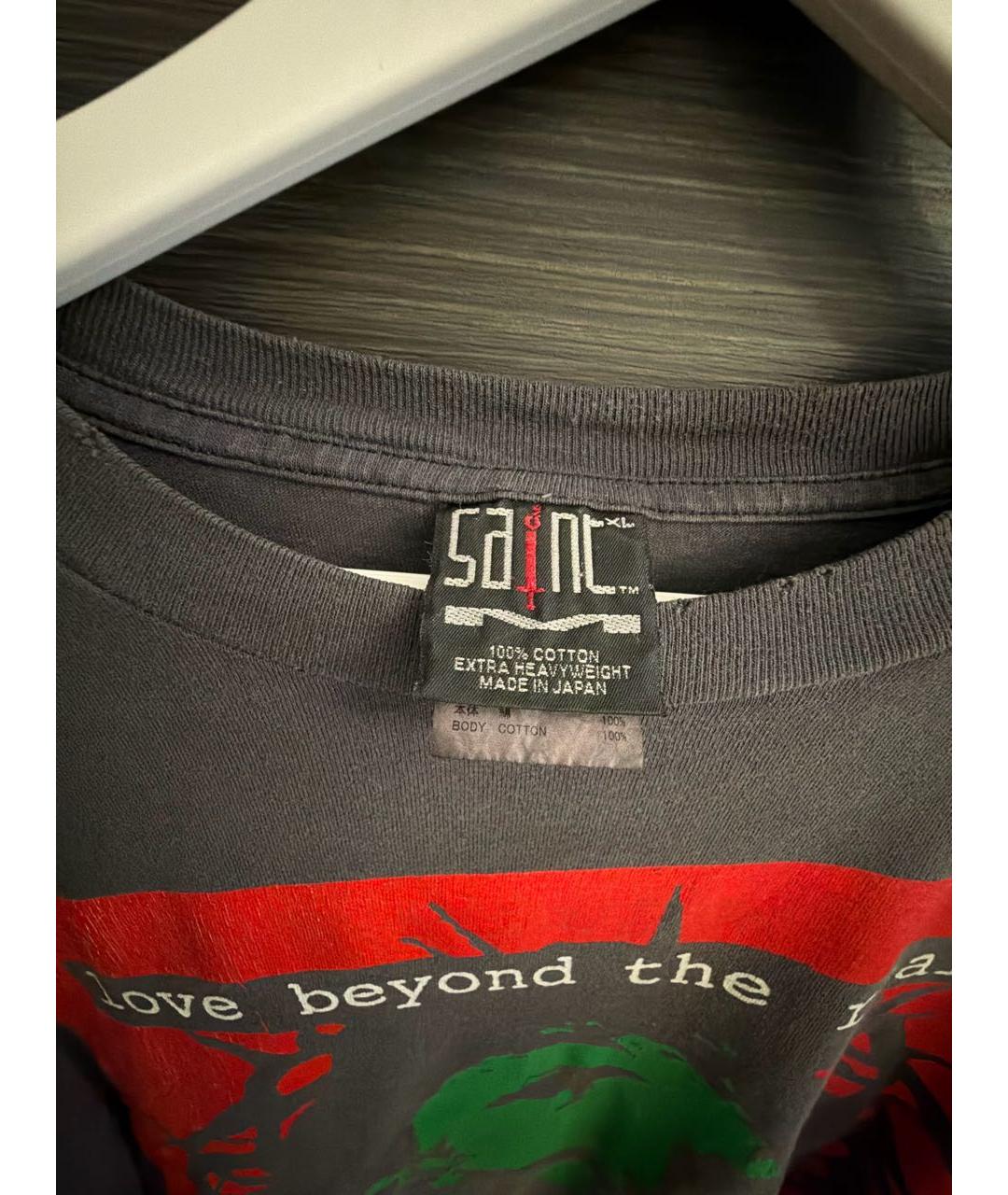 Saint Michael Серая хлопковая футболка, фото 3