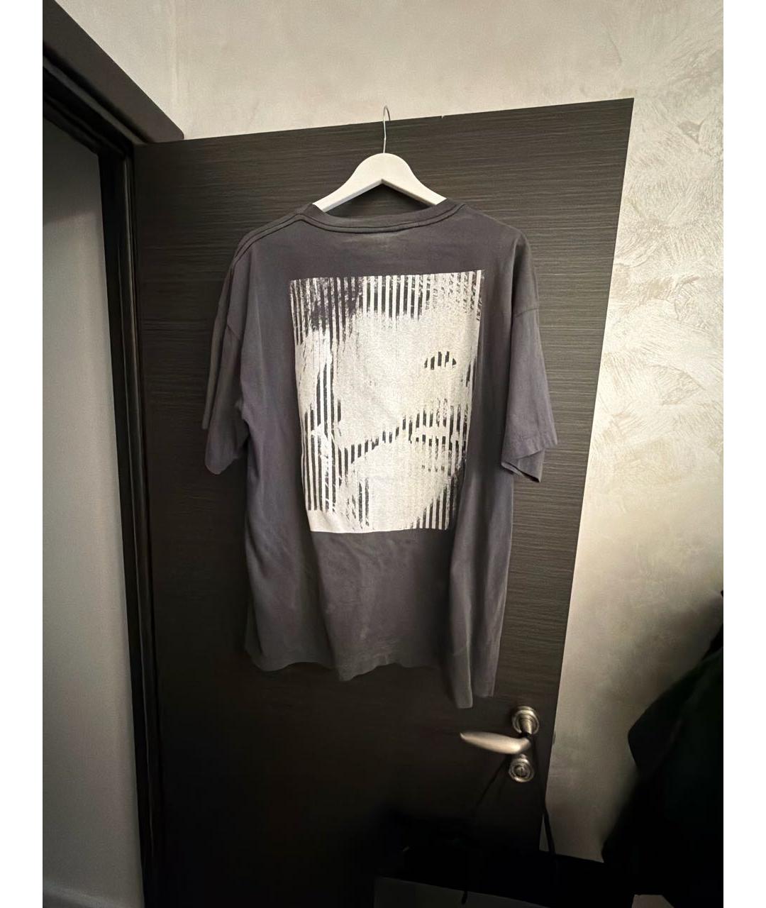 Saint Michael Серая хлопковая футболка, фото 2