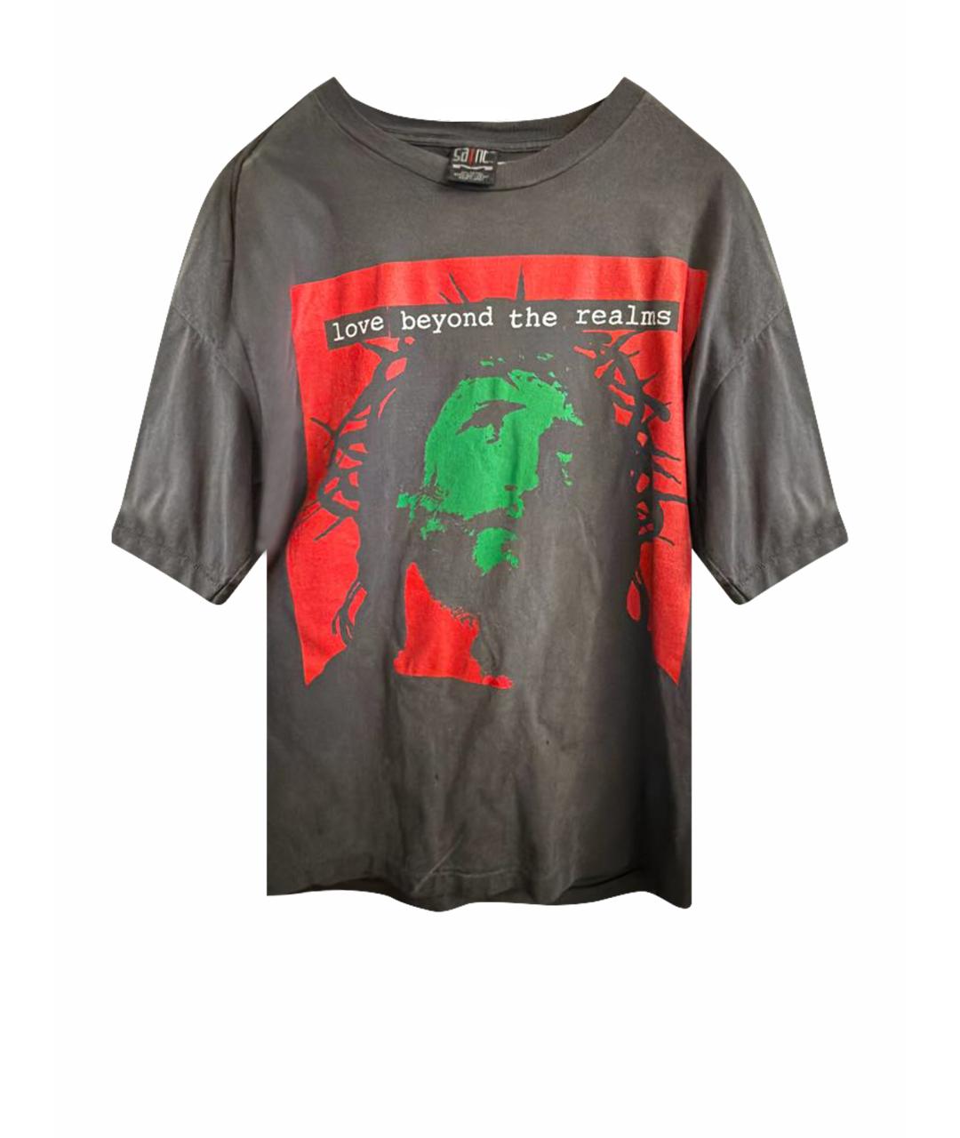 Saint Michael Серая хлопковая футболка, фото 1