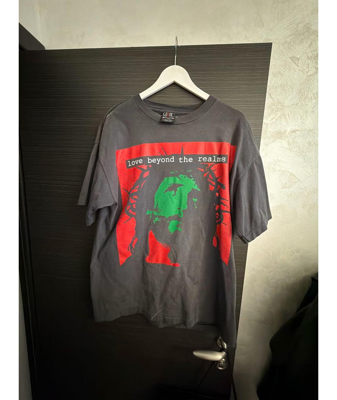 Saint Michael Серая хлопковая футболка, фото 5
