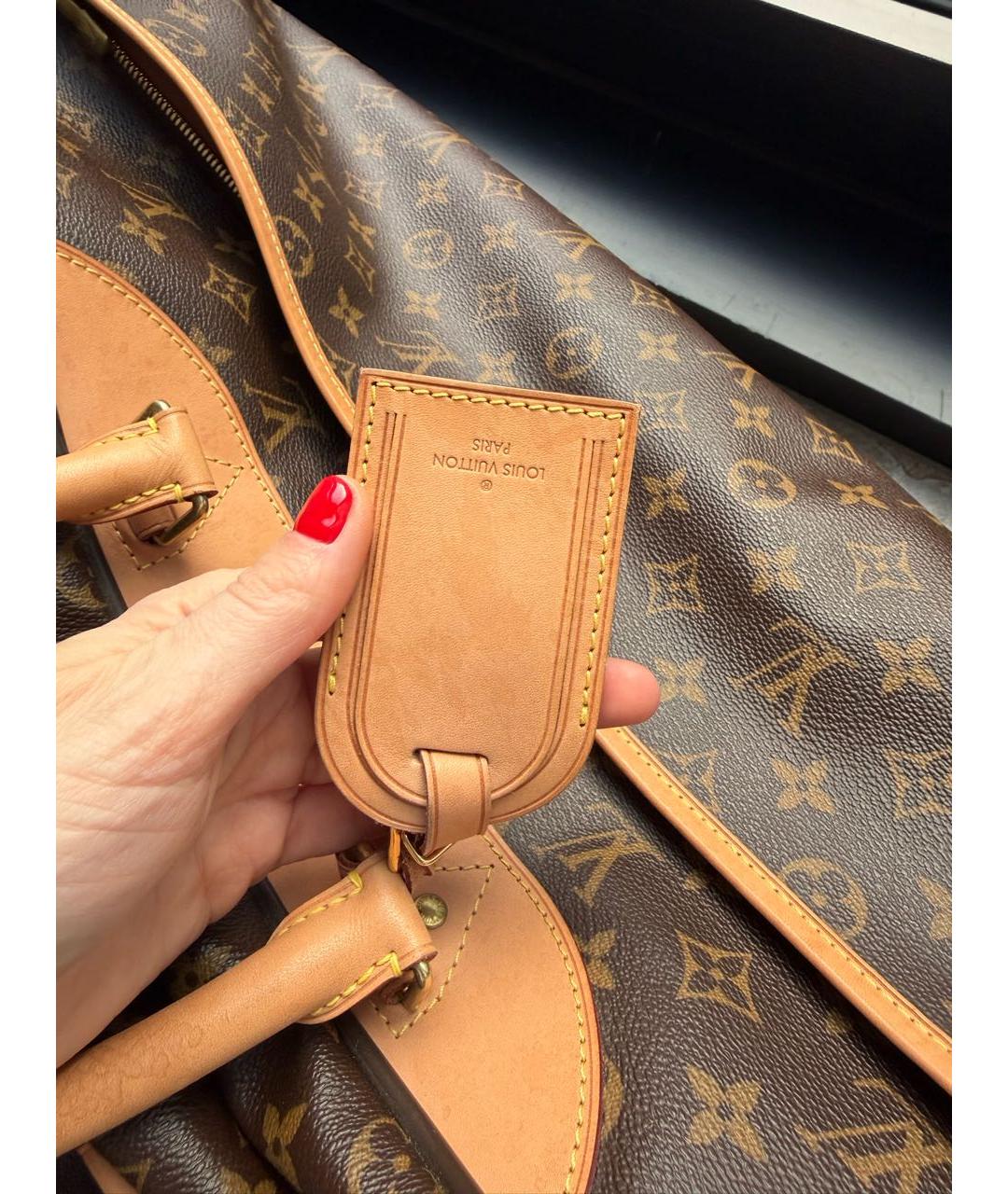 LOUIS VUITTON Коричневый чемодан, фото 6