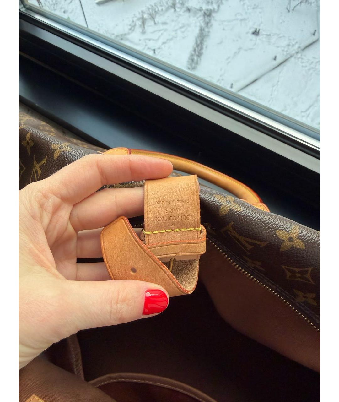 LOUIS VUITTON Коричневый чемодан, фото 7