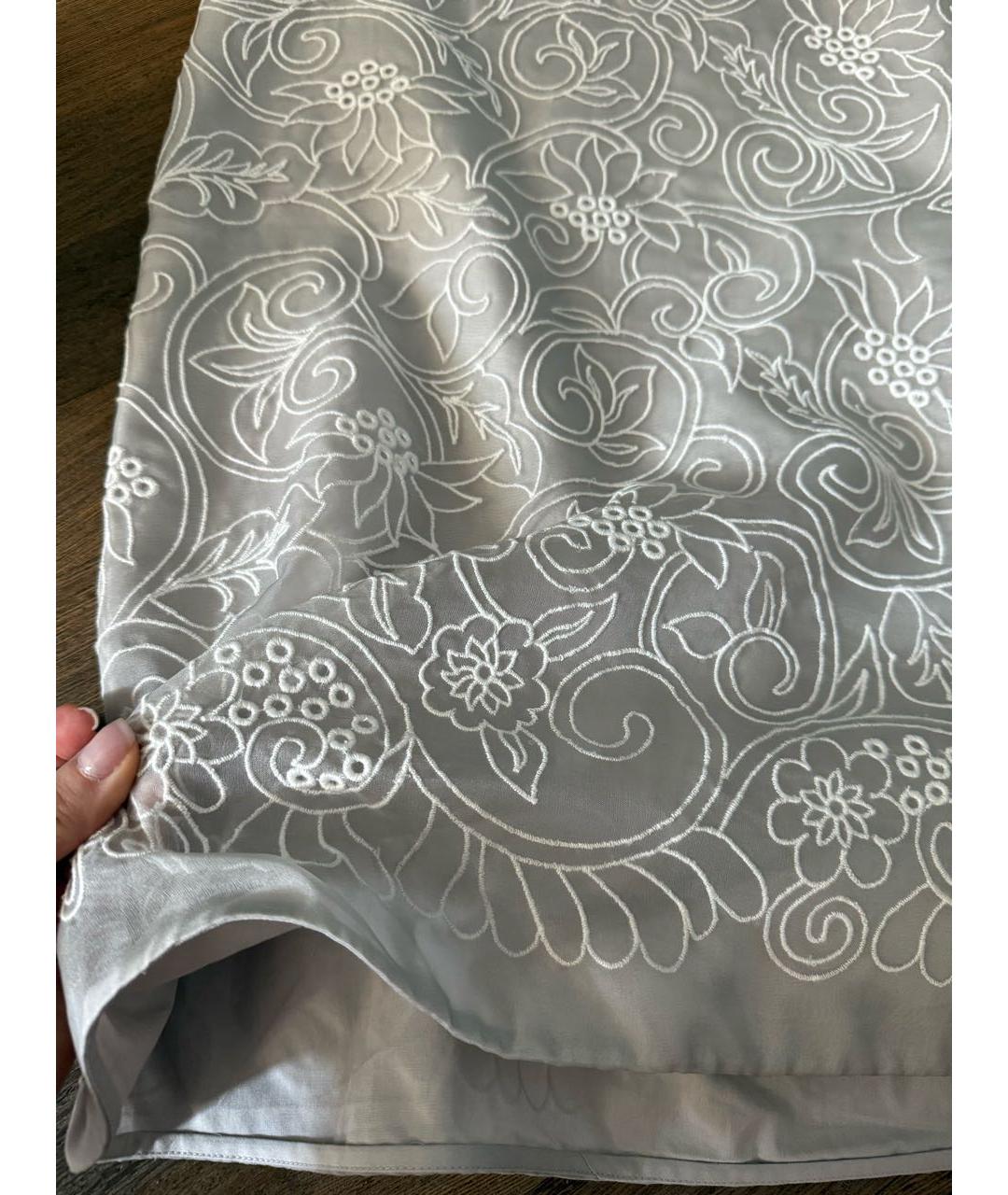 MAX MARA Серая юбка миди, фото 2