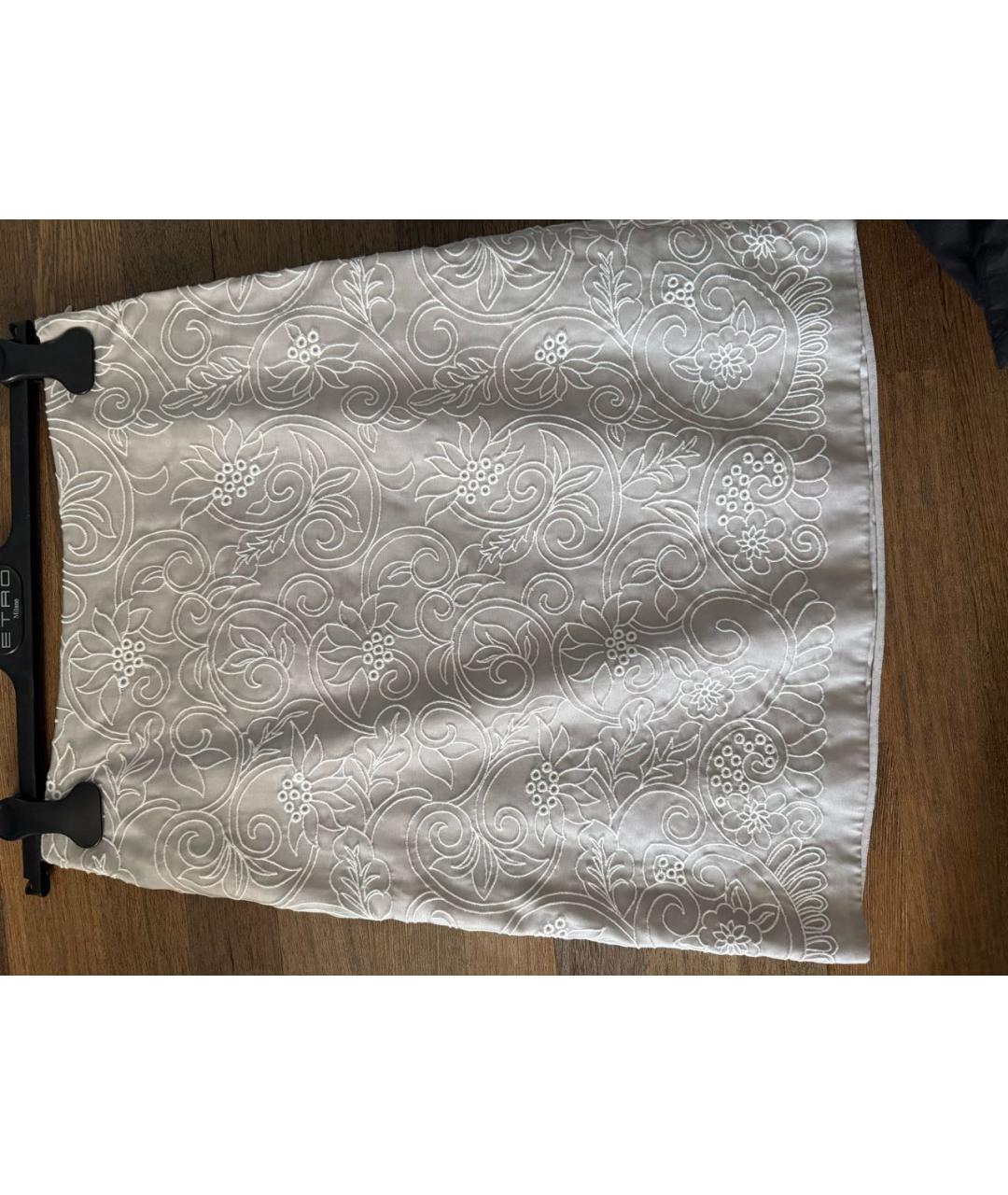 MAX MARA Серая юбка миди, фото 4