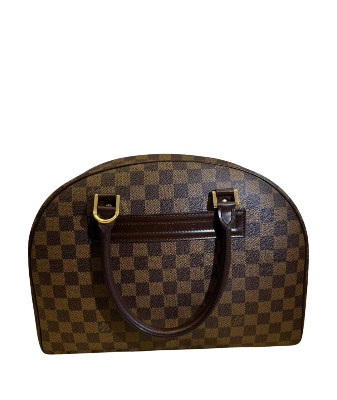 LOUIS VUITTON Коричневая сумка с короткими ручками из искусственной кожи, фото 1