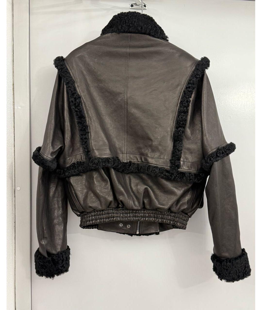 MAGDA BUTRYM Черная кожаная куртка, фото 2