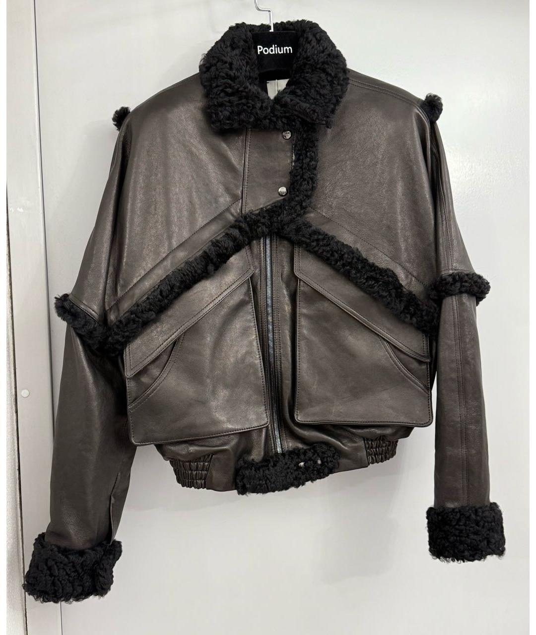 MAGDA BUTRYM Черная кожаная куртка, фото 7