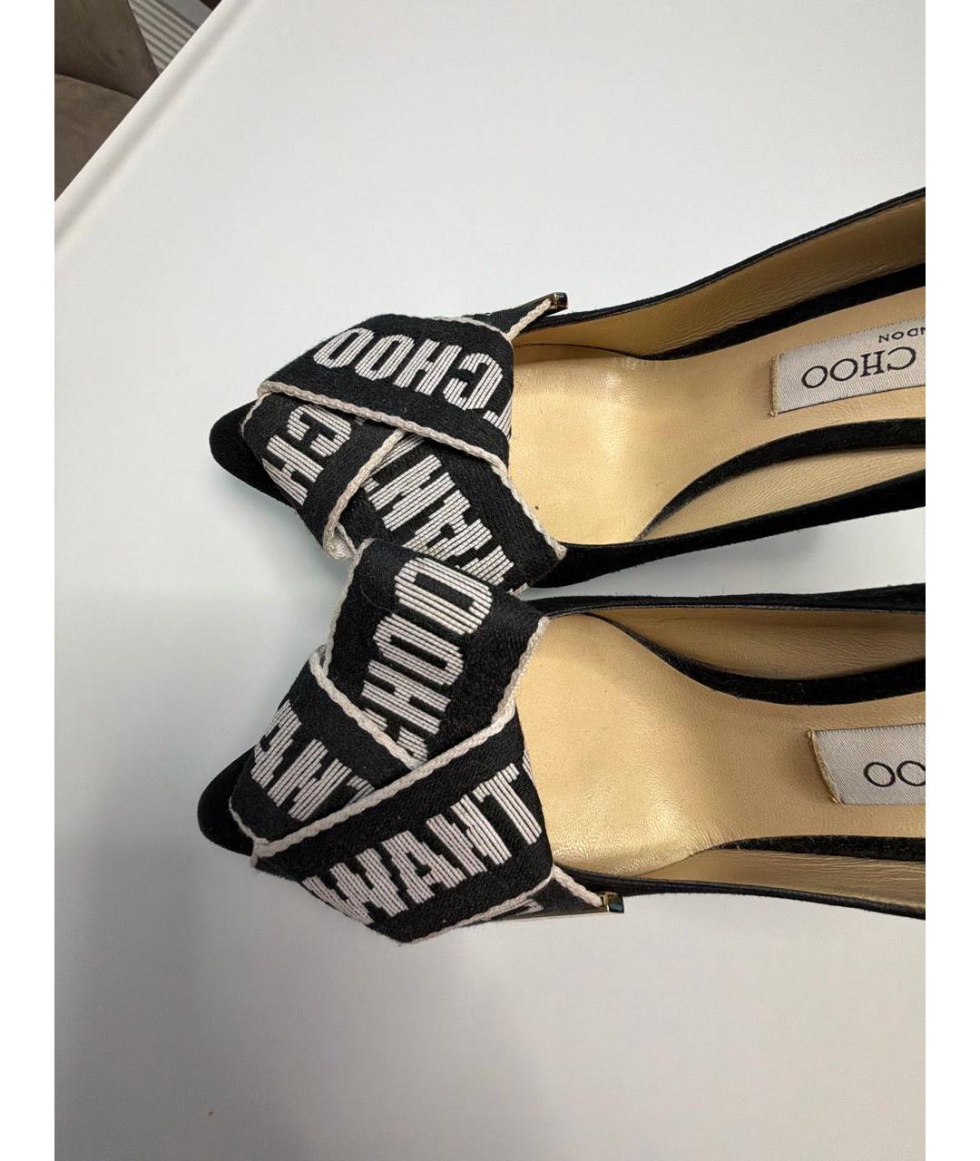 JIMMY CHOO Черные замшевые туфли, фото 2