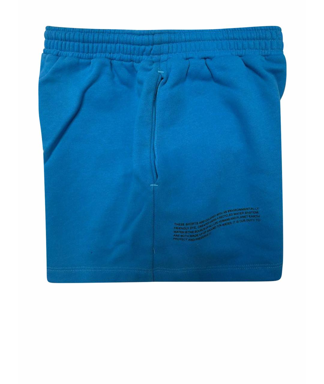 THE PANGAIA Бирюзовые хлопковые шорты, фото 1