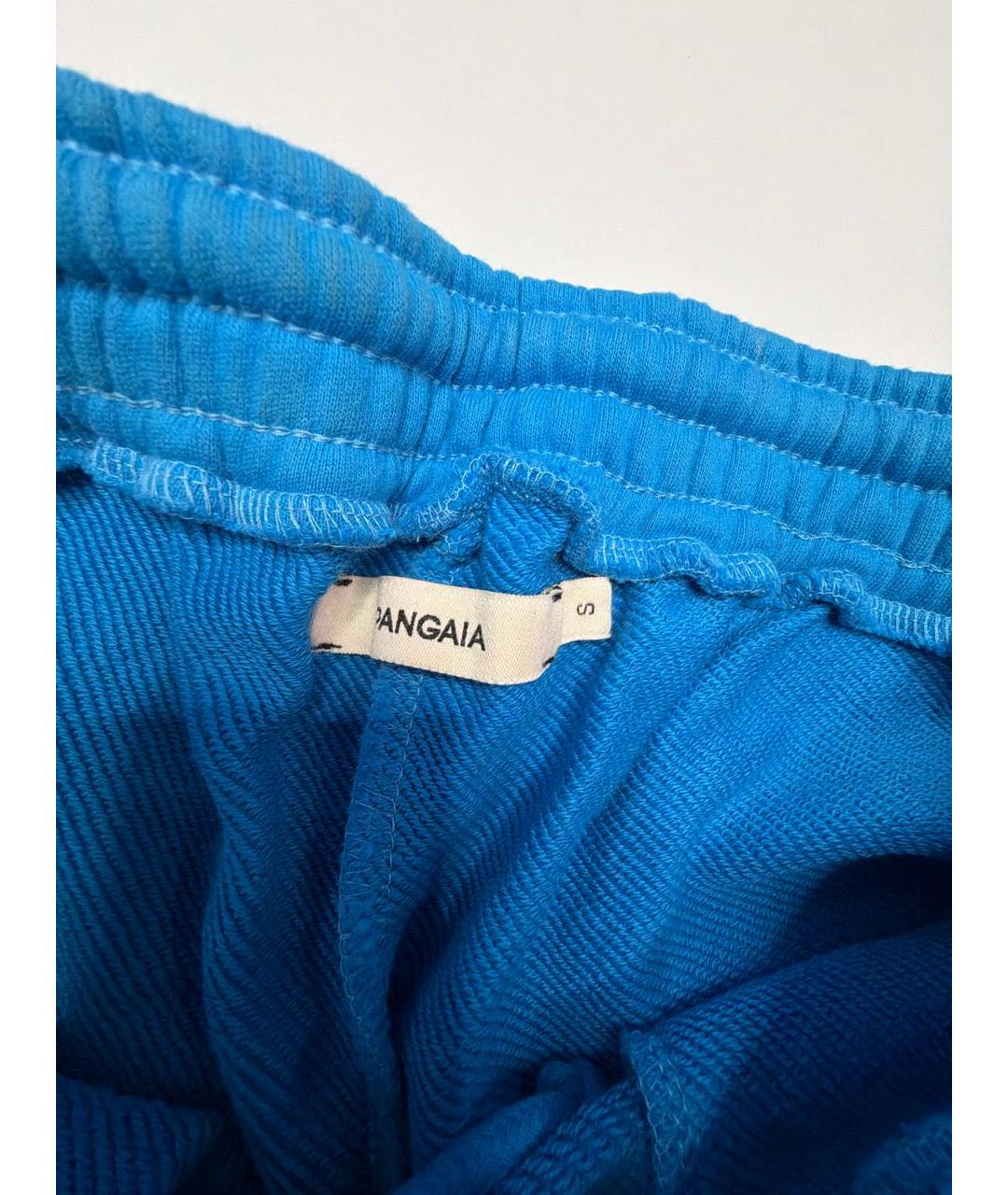 THE PANGAIA Бирюзовые хлопковые шорты, фото 3