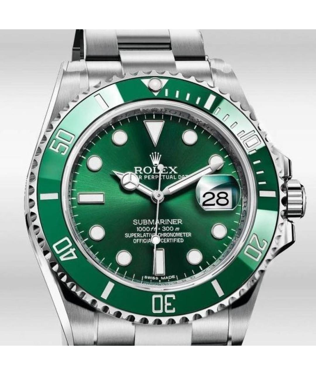 ROLEX Зеленые часы, фото 2