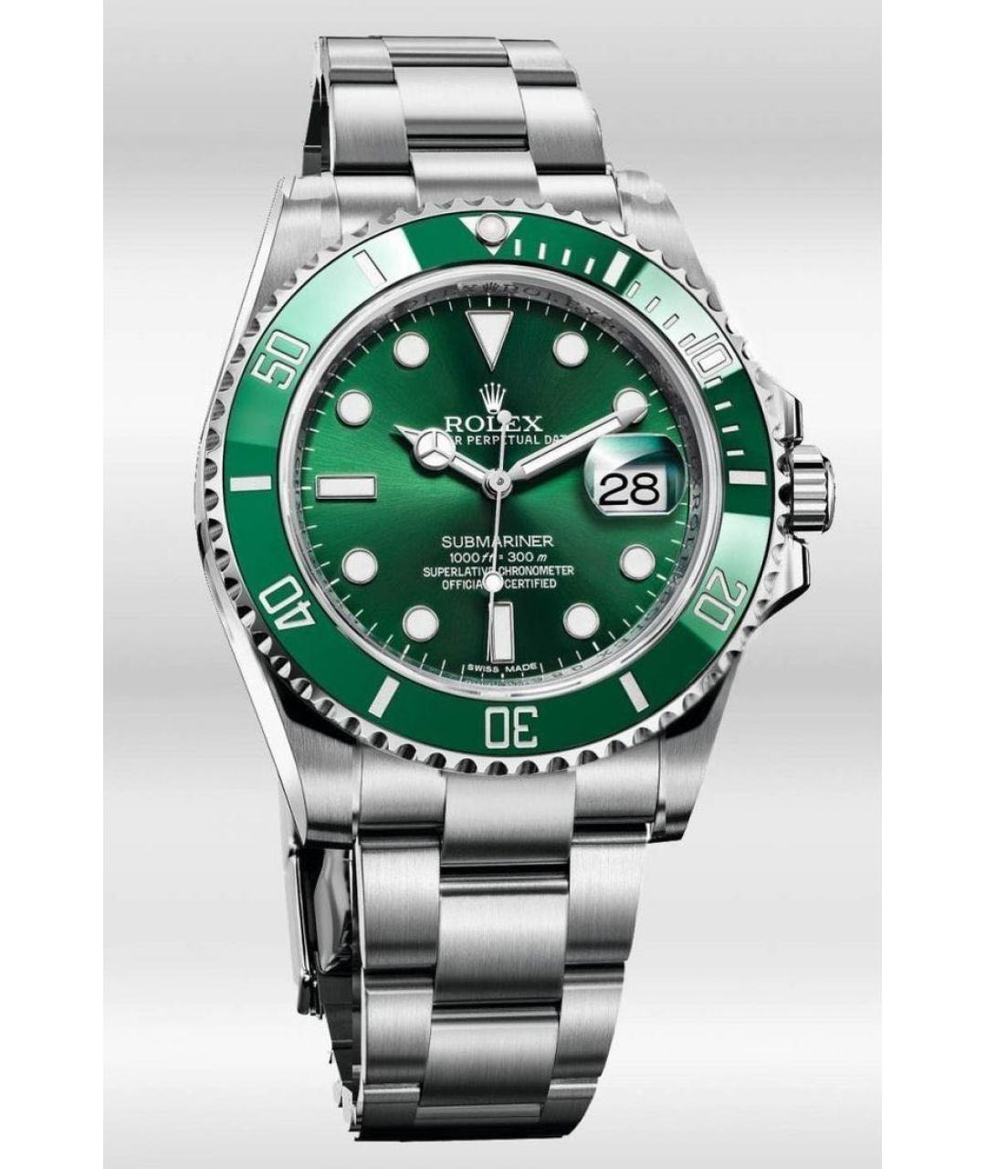 ROLEX Зеленые часы, фото 3