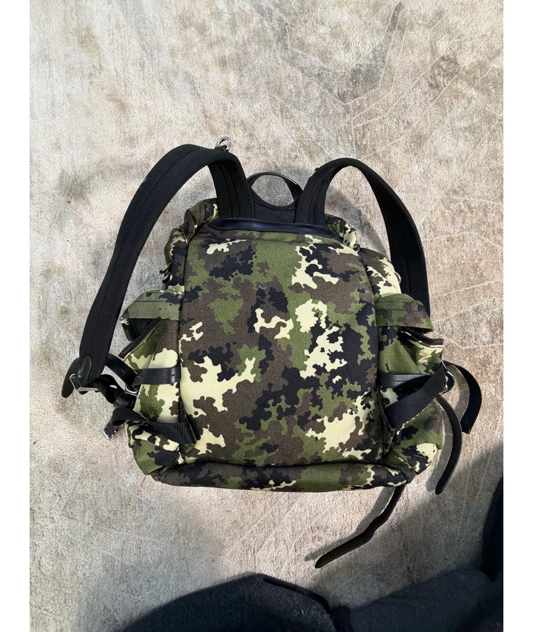MIU MIU Хаки тканевый рюкзак, фото 3