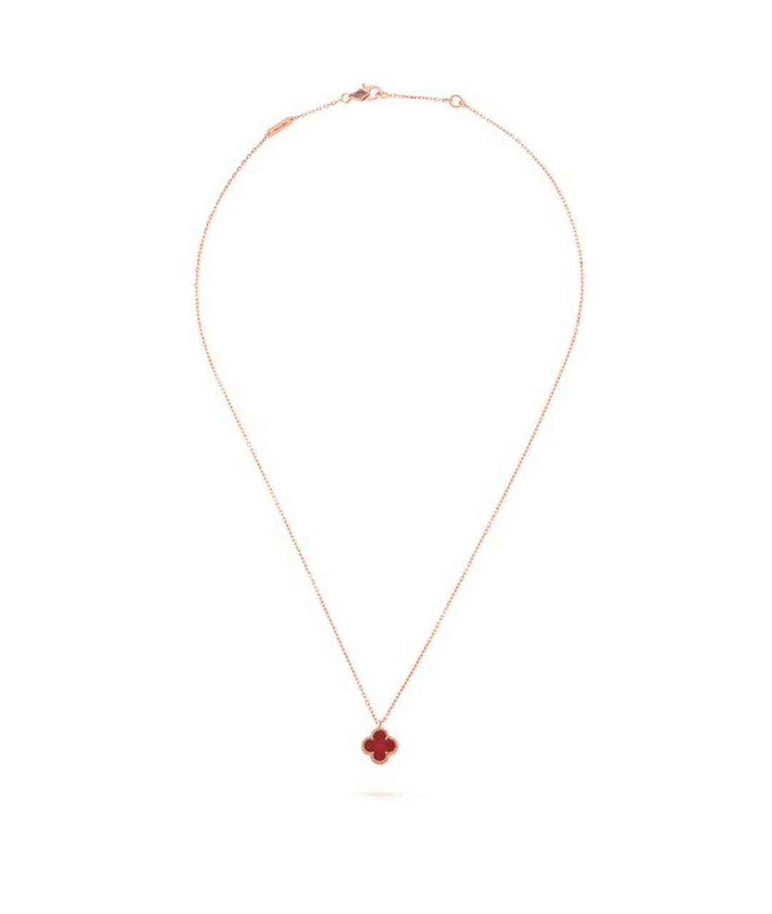 VAN CLEEF & ARPELS Бордовая подвеска из розового золота, фото 2